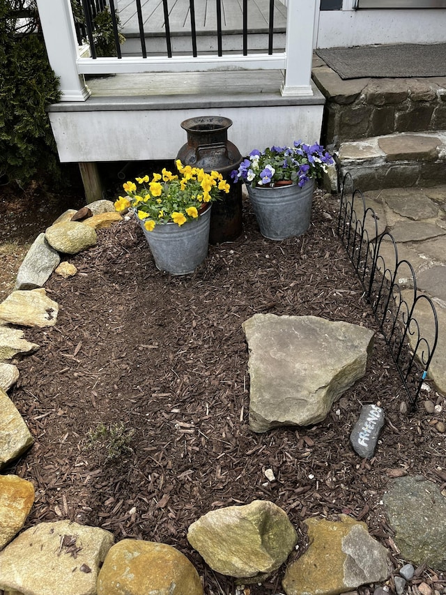 exterior details featuring entry steps