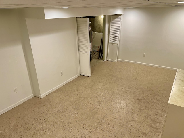 finished below grade area with baseboards