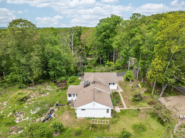 127 Separatist Rd, Mansfield, CT 06268 - view from above of property with a heavily wooded area