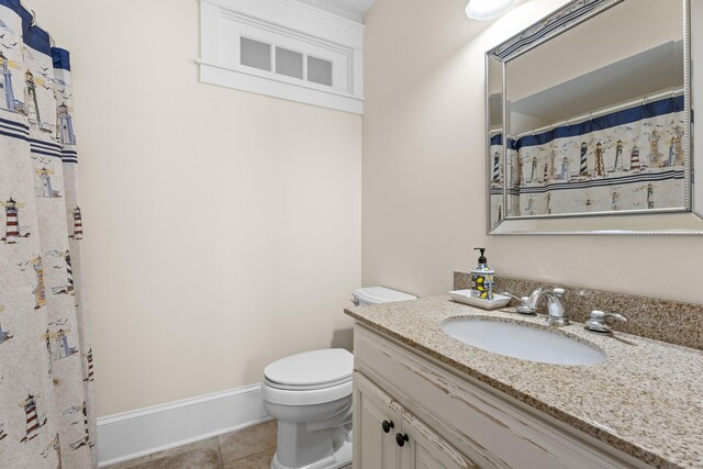 360 New London Tpke, Stonington, CT 06378 - bathroom featuring vanity and tile patterned floors