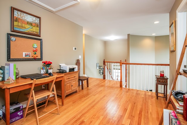 36 Barbers Way Unit 36, Hebron, CT 06248 - office area featuring recessed lighting and light wood-type flooring