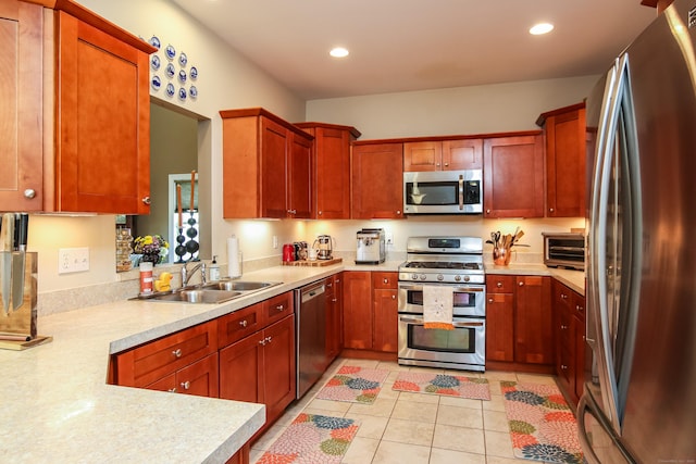 36 Barbers Way Unit 36, Hebron, CT 06248 - kitchen featuring recessed lighting, a sink, light countertops, a toaster, and appliances with stainless steel finishes