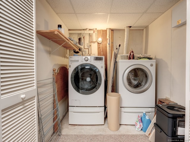 20 Copper Hill Dr Unit 20, Guilford, CT 06437 - laundry room with washing machine and clothes dryer and laundry area