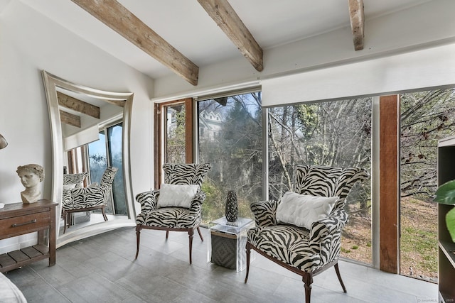 5 Deerfield Rd, Wilton, CT 06897 - sunroom featuring beam ceiling