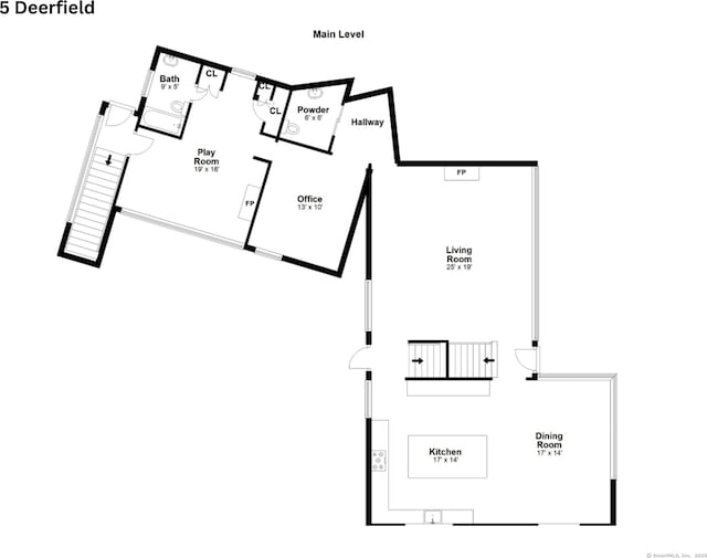 5 Deerfield Rd, Wilton, CT 06897 - floor plan / room layout