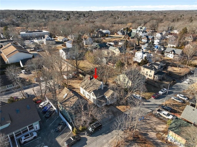 bird's eye view featuring a residential view
