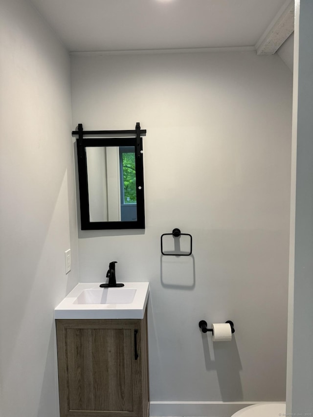 3 Topping Ln, Norwalk, CT 06854 - half bathroom with vanity and toilet