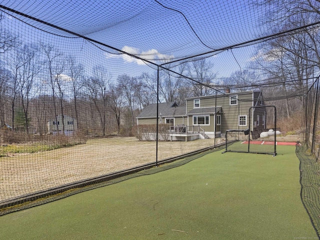 exterior space with a wooden deck