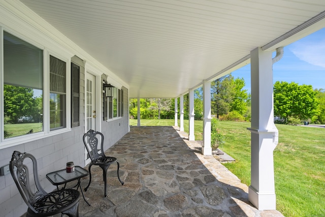 view of patio / terrace featuring a porch
