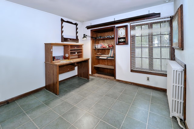 interior space featuring radiator