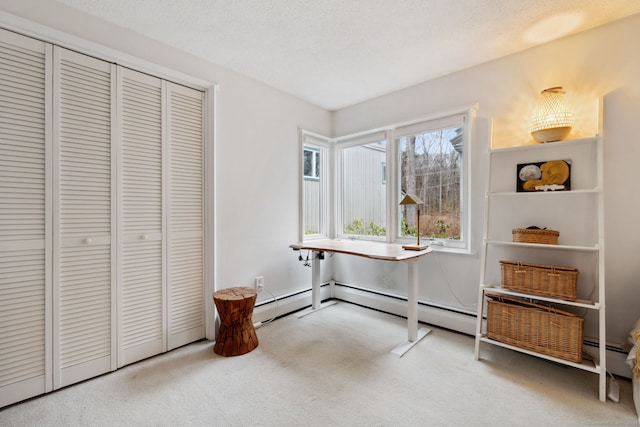 8 Lyle Ct Unit J, Farmington, CT 06032 - home office featuring carpet flooring and baseboard heating