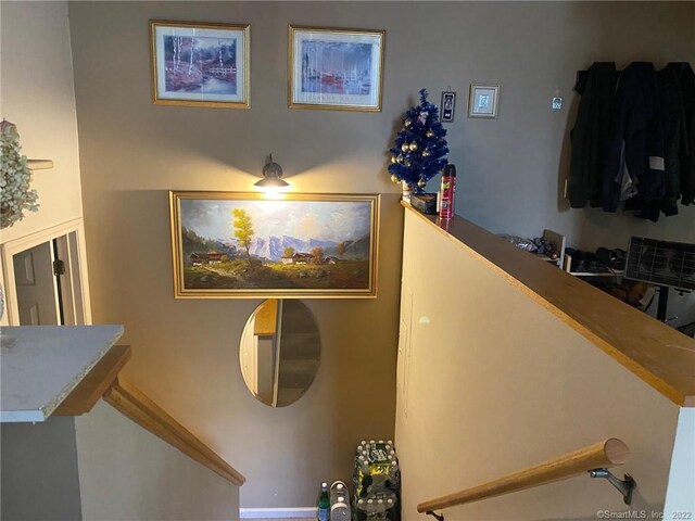 view of stairway