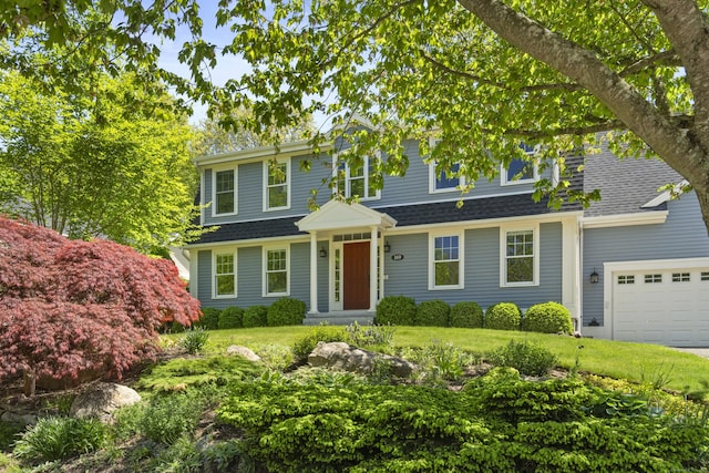 169 High Meadow Ln, Groton, CT 06355 - view of front of property featuring a shingled roof and a front lawn