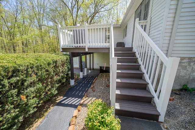 125 Northford Rd, Branford, CT 06405 - property entrance with a deck