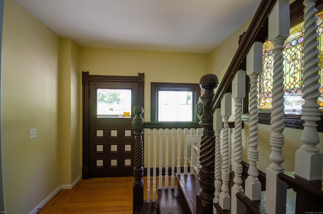 93 Broad St, Norwich, CT 06360 - entryway featuring wood finished floors and baseboards
