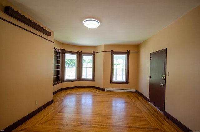93 Broad St, Norwich, CT 06360 - unfurnished room featuring a baseboard heating unit and baseboards