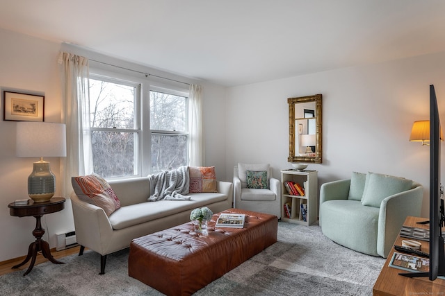 15 Echo St, Salisbury, CT 06068 - living area featuring a baseboard heating unit