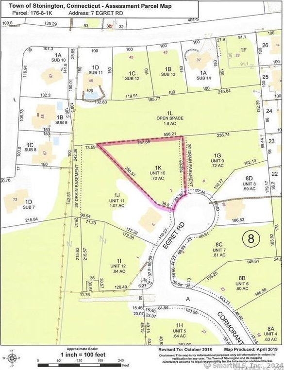 7 Egret Rd, Stonington, CT 06355 - map of parcels