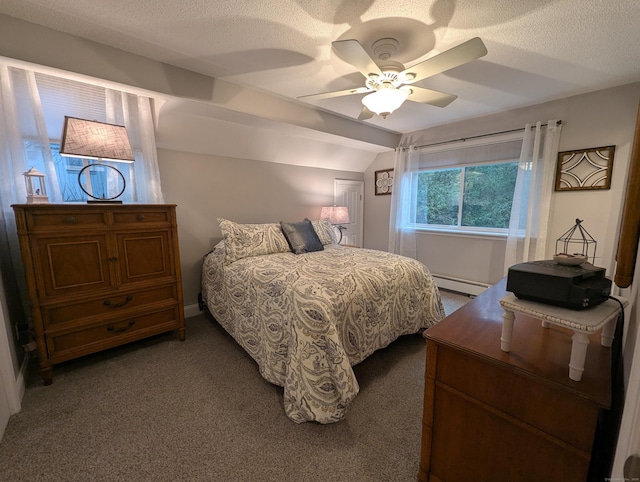374 Heritage Vlg Unit C, Southbury, CT 06488 - carpeted bedroom featuring a ceiling fan and baseboard heating