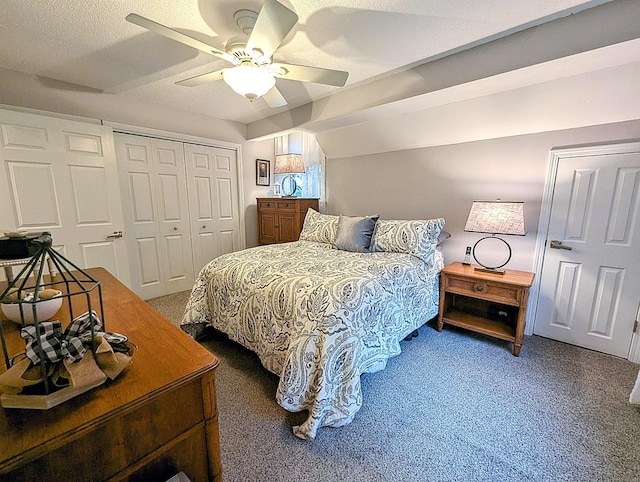 374 Heritage Vlg Unit C, Southbury, CT 06488 - carpeted bedroom featuring a ceiling fan and a closet