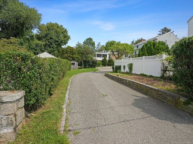 view of road