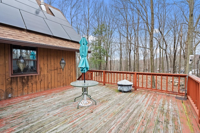 162 Hattertown Rd, Newtown, CT 06470 - view of wooden deck