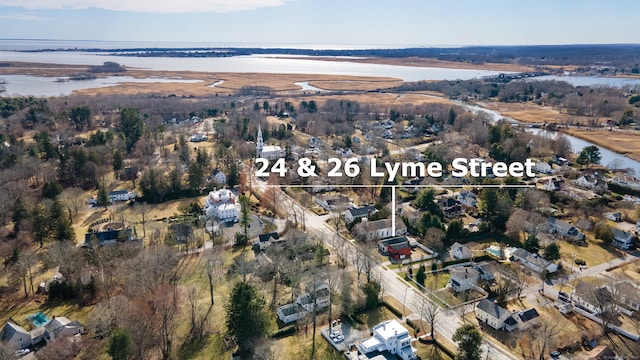 24-26 Lyme St, Old Lyme, CT 06371 - aerial view with a water view