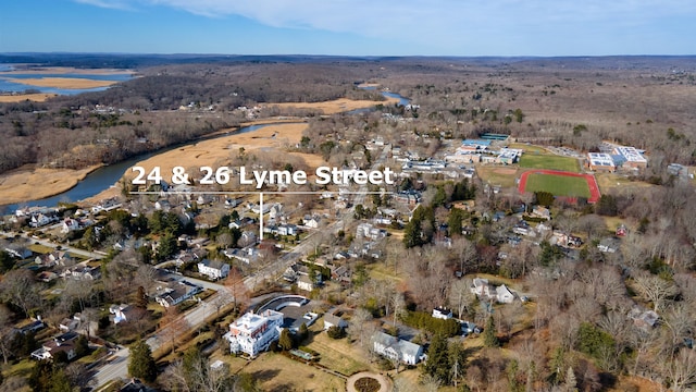 24-26 Lyme St, Old Lyme, CT 06371 - aerial view with a water view