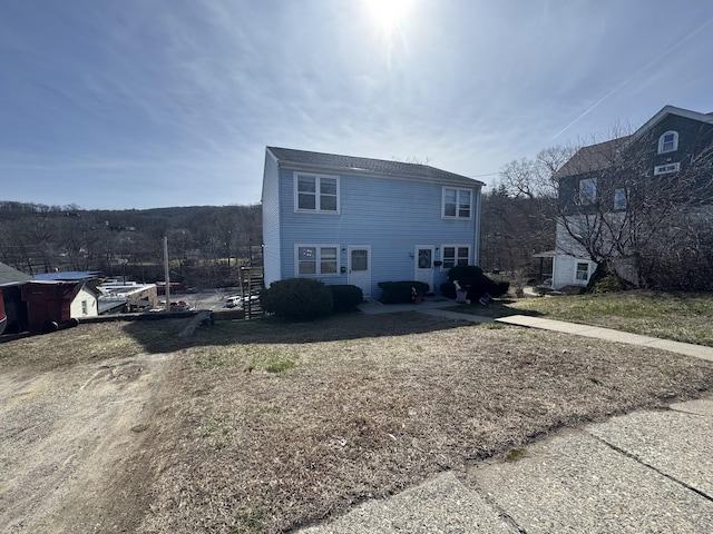 view of rear view of property