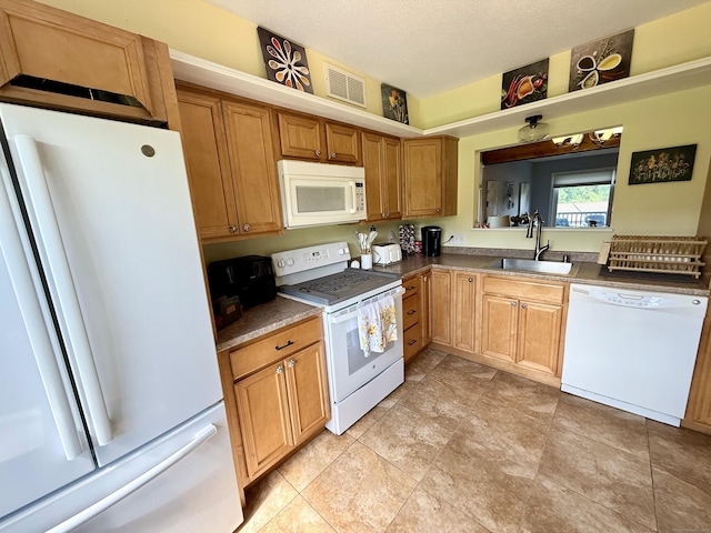15 Pilgrim Hbr Unit A, Wallingford, CT 06492 - kitchen with white appliances, a sink, and dark countertops
