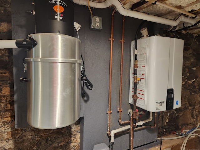 154 Falls Rd, East Haddam, CT 06469 - utilities with water heater and a central vacuum unit