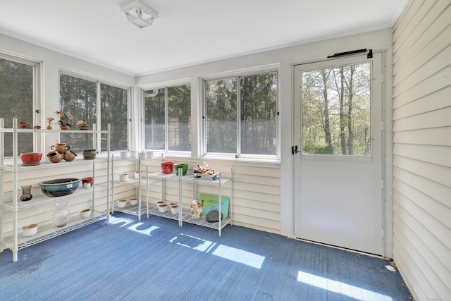 view of sunroom / solarium