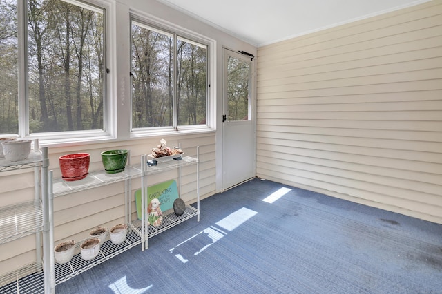 view of sunroom / solarium