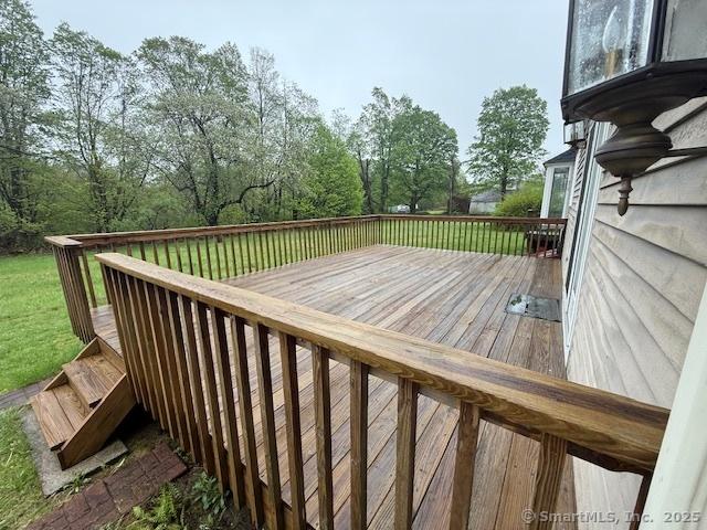 1900 Litchfield Rd, Watertown, CT 06795 - deck with a yard