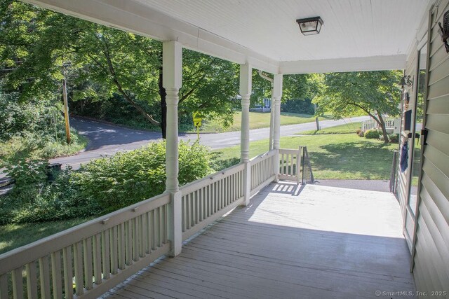 26 Seminary Rd, Simsbury, CT 06070 - view of unfurnished sunroom