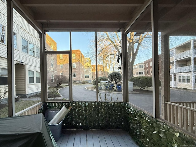 2811 Fairfield Ave Unit 1, Bridgeport, CT 06605 - unfurnished sunroom with plenty of natural light