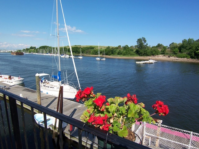 2811 Fairfield Ave Unit 1, Bridgeport, CT 06605 - water view with a dock