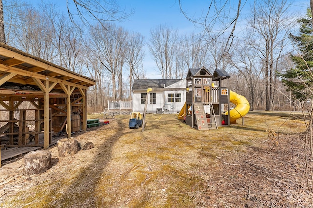 21 White Birch Rd, Redding, CT 06896 - view of yard with a playground