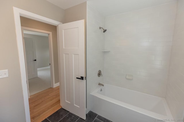 58 Killingworth Tpke, Clinton, CT 06413 - bathroom featuring bathing tub / shower combination and tile patterned floors
