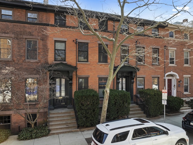 multi unit property with brick siding