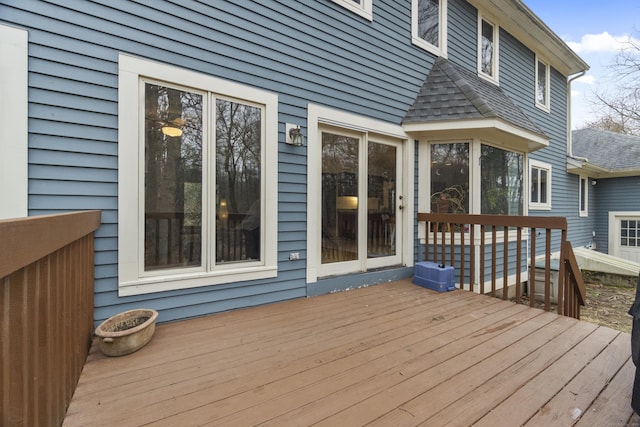 41 Boulder Ln, Mansfield, CT 06250 - view of wooden terrace