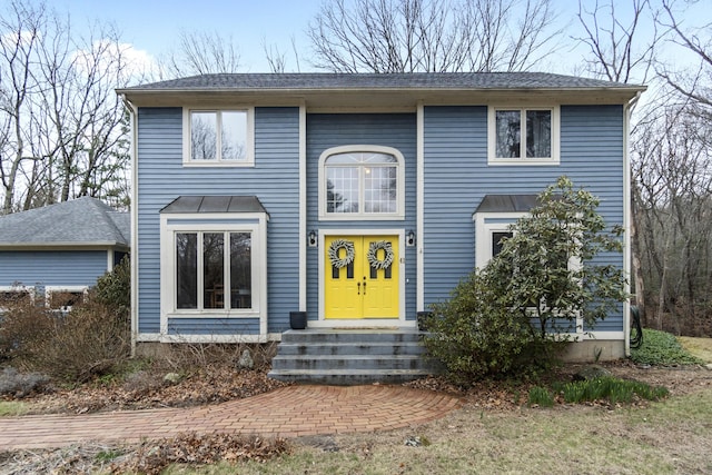 view of front of home featuring entry steps