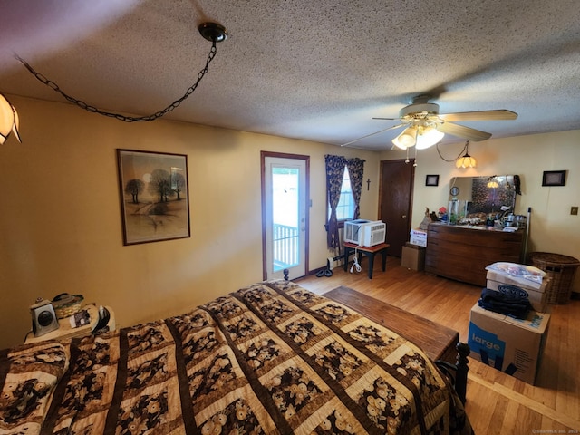 27 Payne Pl, Meriden, CT 06450 - bedroom with a textured ceiling, wood finished floors, and a ceiling fan