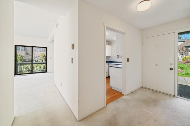 917 Heritage Vlg Unit B, Southbury, CT 06488 - foyer featuring light carpet