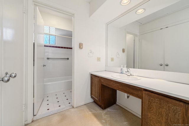917 Heritage Vlg Unit B, Southbury, CT 06488 - full bathroom with vanity and shower / bath combination