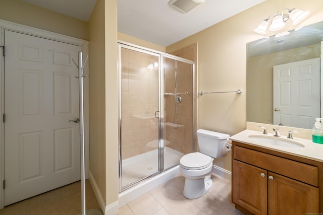 1 Winding Trl Unit 1, Middlebury, CT 06762 - full bath with tile patterned floors, a stall shower, toilet, and baseboards