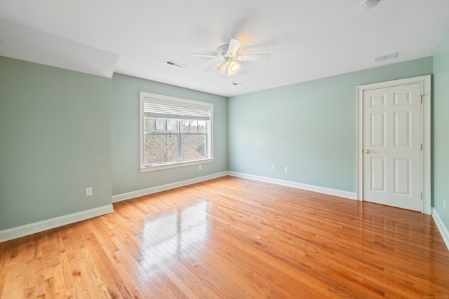 1 Winding Trl Unit 1, Middlebury, CT 06762 - unfurnished room featuring ceiling fan, baseboards, light wood finished floors, and a smoke detector