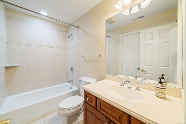 1 Winding Trl Unit 1, Middlebury, CT 06762 - bathroom featuring toilet,  shower combination, tile patterned floors, and vanity