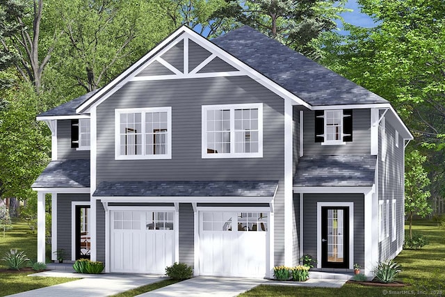 103 Flanders Rd, Groton, CT 06355 - traditional home with a garage, driveway, and a shingled roof