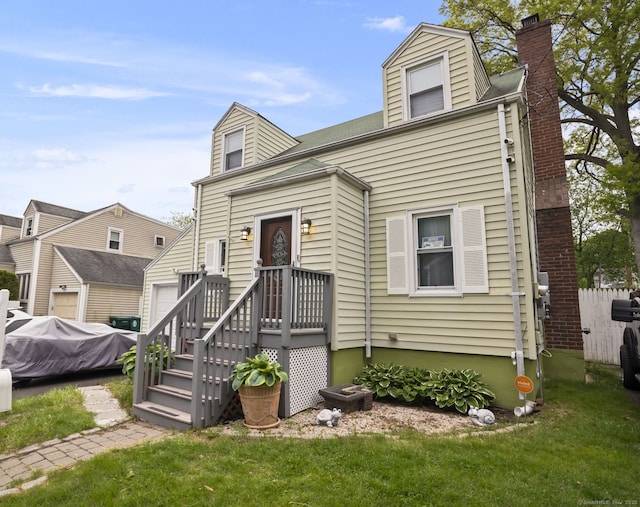17 Winfield Dr, Stratford, CT 06615 - view of front of house with a chimney